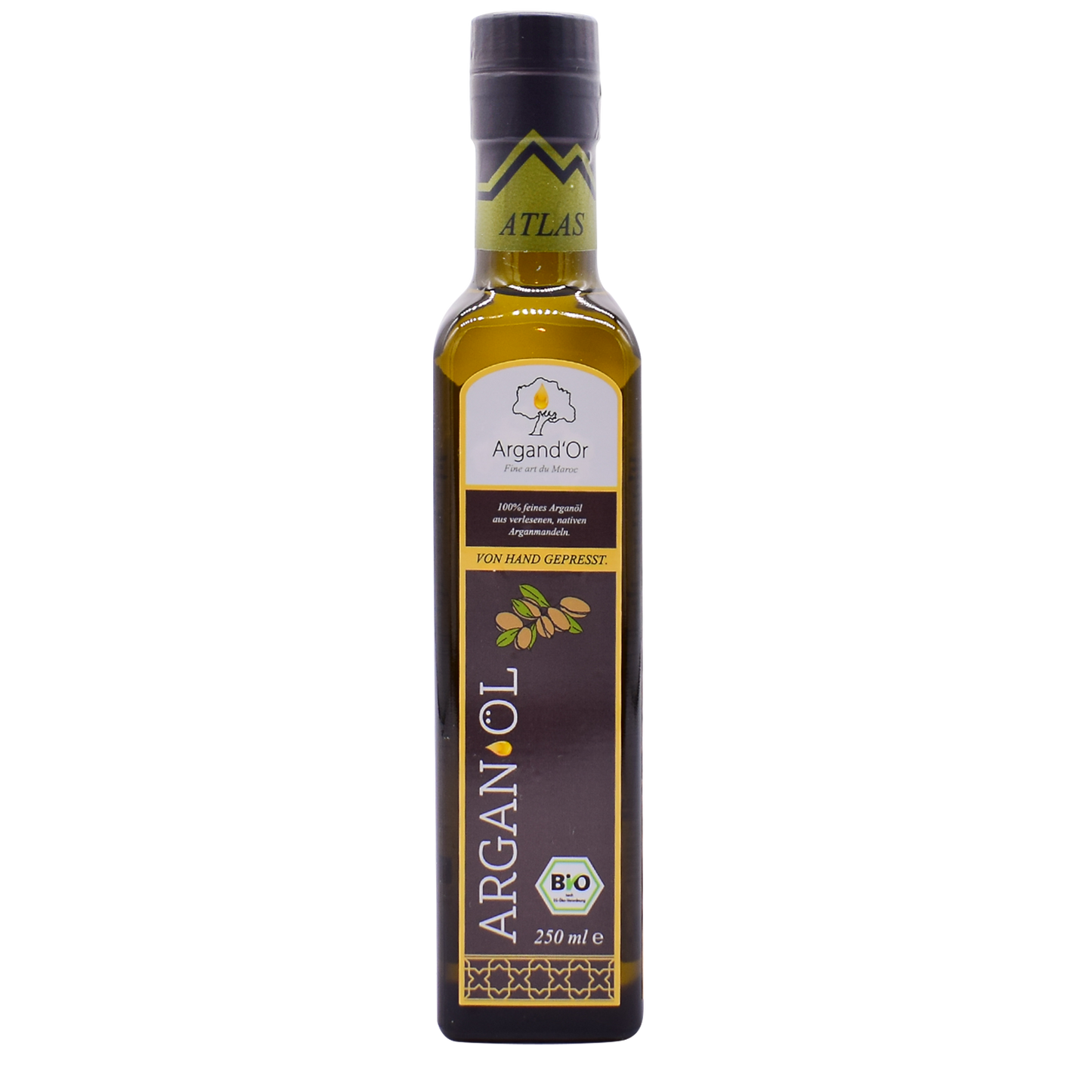 Bio-Arganöl Argand'Or Atlas (Gourmet-Speiseöl, Region ATLAS) - nicht geröstet -250 ml