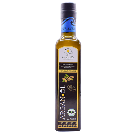 Bio-Arganöl Argand'Or Atlantik (Gourmet-Speiseöl, Region ATLANTIK) - geröstet -250 ml - Argandor