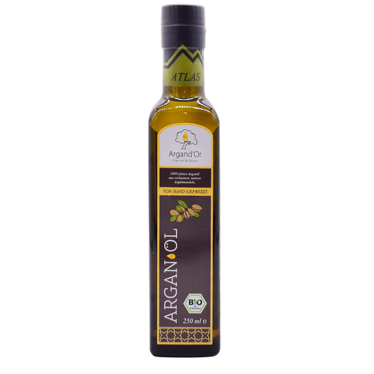 Bio-Arganöl Argand'Or Atlas (Gourmet-Speiseöl, Region ATLAS) - nicht geröstet -250 ml