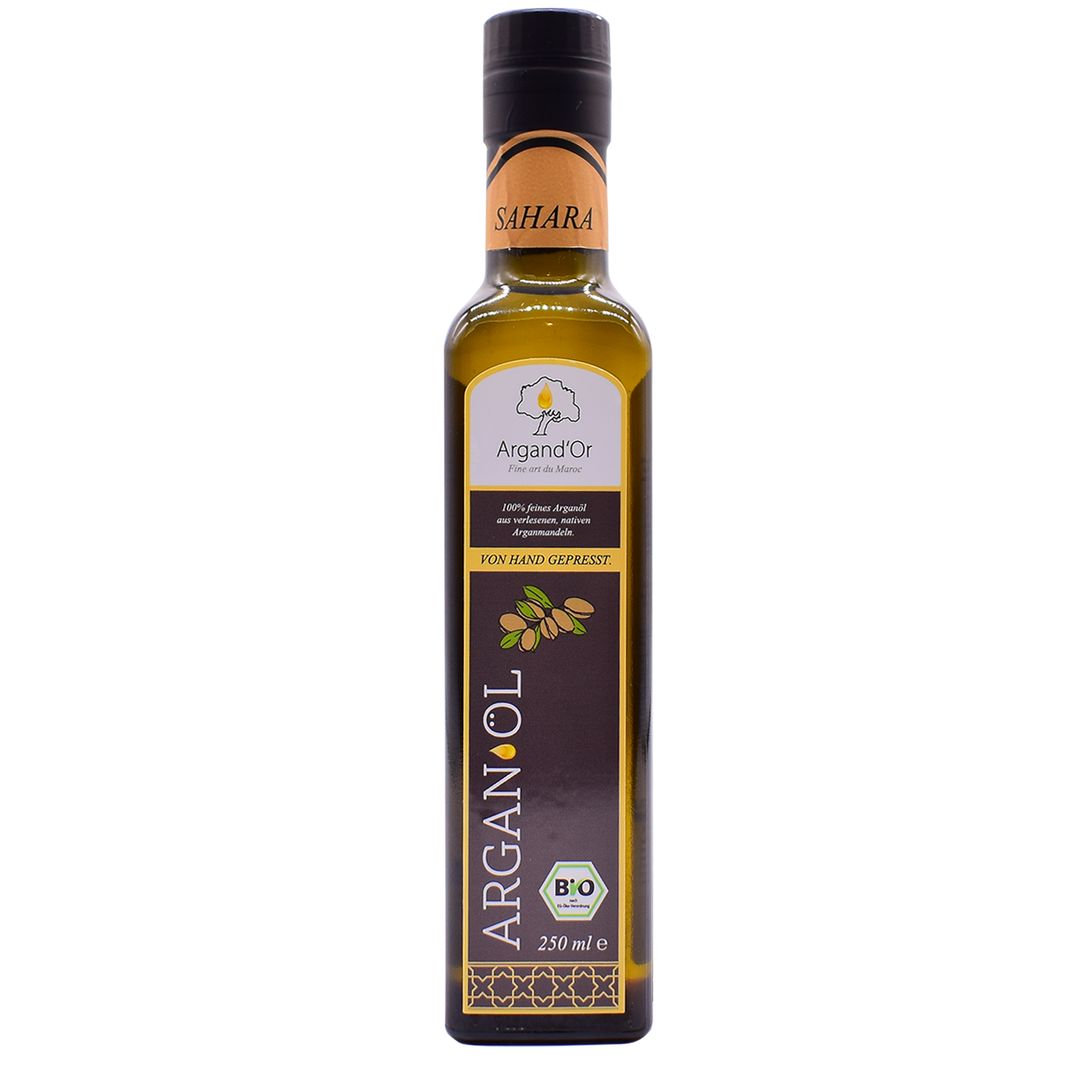 Bio-Arganöl Argand'Or Sahara (Gourmet-Speiseöl, Region SAHARA) - nicht geröstet -250 ml