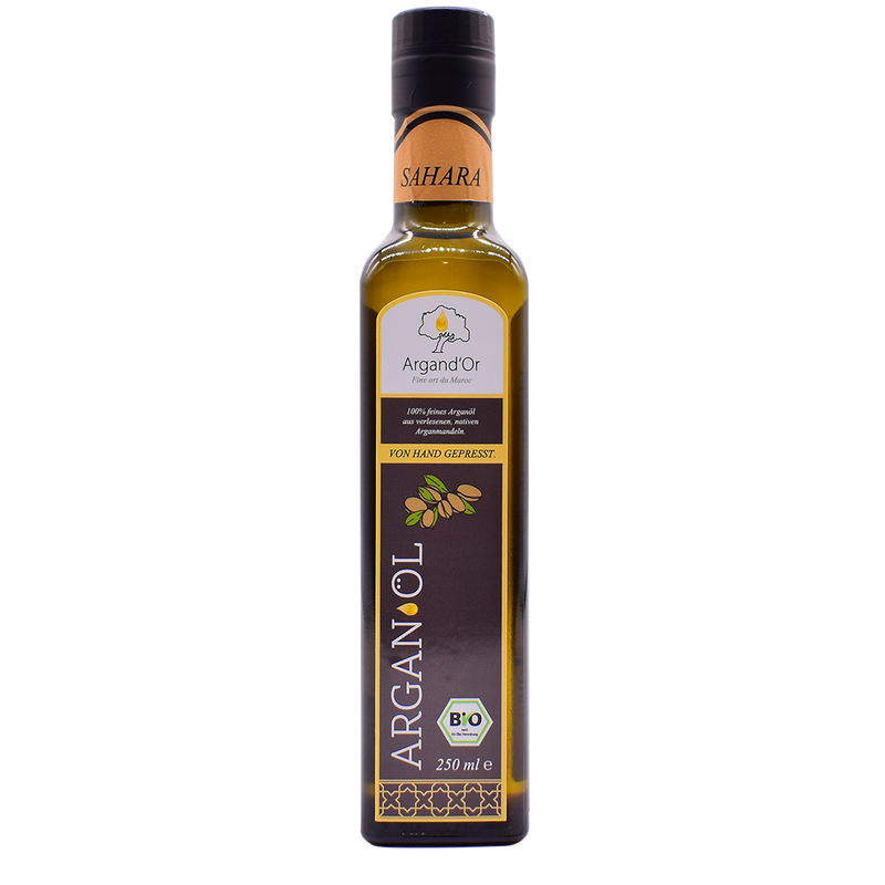 Bio-Arganöl Argand'Or Sahara (Gourmet-Speiseöl, Region SAHARA) - nicht geröstet -250 ml